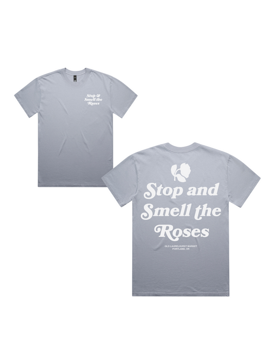 Stop & Smell the Roses Tee (Powder Blue)