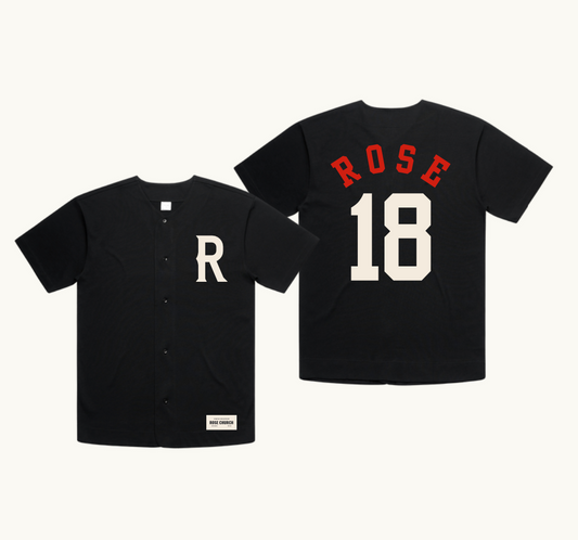 BASEBALL JERSEY - BLACK